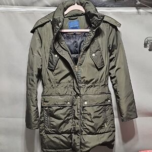 Cole Haan Olive Utility Quilted Jacket